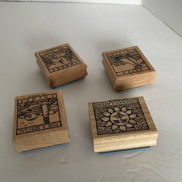 Stampin Up! Wonderful Woodwork Stamps set of 4 - Picture 9 of 10
